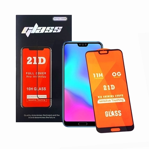 Picture of Tempered Glass Full Face Screen Protector 21D for Xiaomi Redmi Note 8T - Color: Black