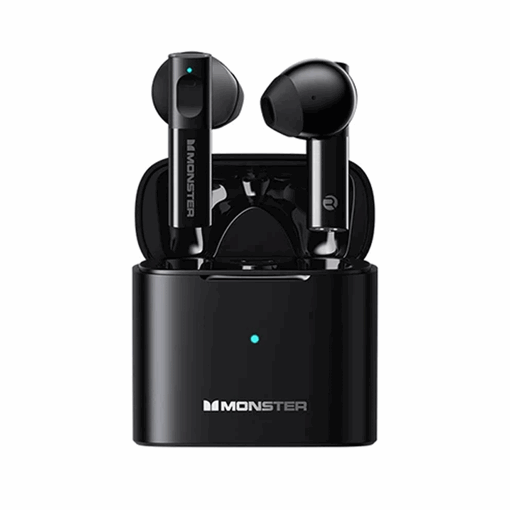 Monster XKT03 Earbud Bluetooth Ακουστικά με Θήκη Φόρτισης -Χρώμα: Μαύρo