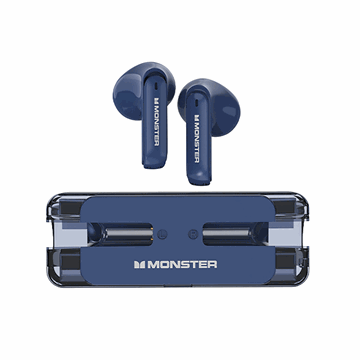 Εικόνα της Monster XKT08 Earbud Ακουστικά με Θήκη Φόρτισης- Χρώμα: Μπλε