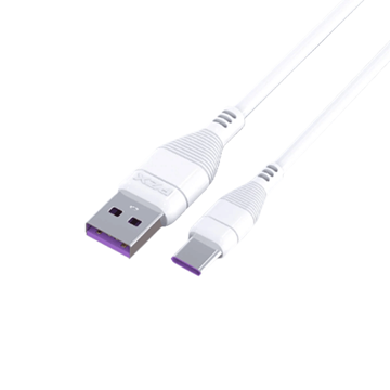 Εικόνα της PZX v167 Fast Charging Cable 5A USB To Micro USB 1.2m Data Cable / Καλώδιο Φόρτισης και Μεταφοράς Δεδομένων - Χρώμα: Λευκό