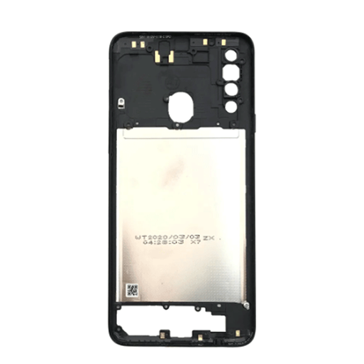 Μεσαίο Πλαίσιο / Middle Frame για Samsung Galaxy A20s - Χρώμα: Μαύρο
