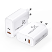 Picture of Kingleen Ε65 Fast Laptop / Mobile Charger 65W With USB A Cable To TYPE C - Color: White