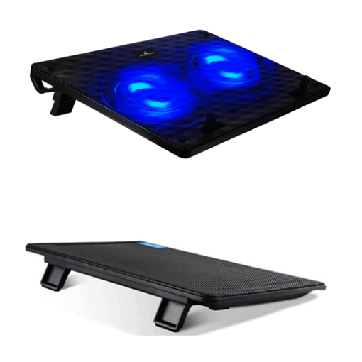 Laptop Cooler Stand με LED - Χρώμα: Μαύρο
