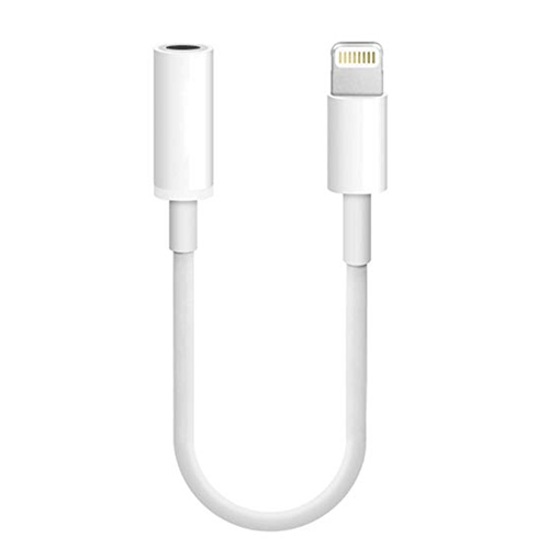 Picture of Lightning to Female Jack 3.5mm Headphones Adaptor for iPhone - Color: White