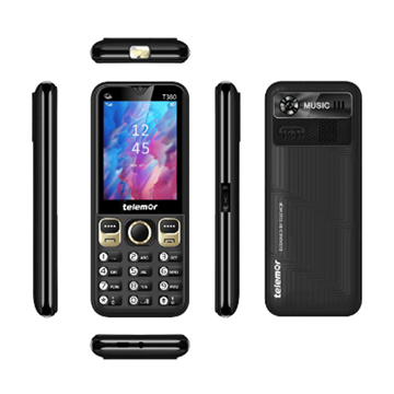 Εικόνα της Telemar T380 Κινητό Mobile Phone 2.8" - Χρώμα: Μαύρο