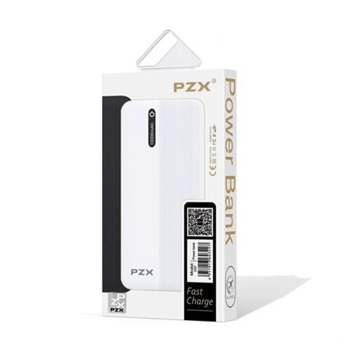 PZX- V07 Power Bank 10000Mah 2 USB Ports - Χρώμα: Λευκό