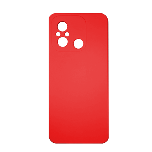 Θήκη Πλάτης Σιλικόνης Soft για Xiaomi Redmi 12C - Χρώμα : Κόκκινο