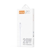 Picture of PZX V192C charging cable and data transfer  20W Type-C To Type-C 1M - colour: white