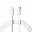 Picture of PZX V192C charging cable and data transfer  20W Type-C To Type-C 1M - colour: white