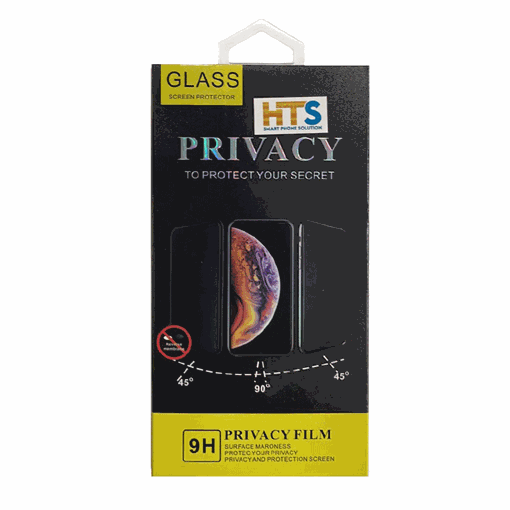 HTS Προστασία Οθόνης Privacy Tempered Glass 5D για Apple iPhone X / XS / 11 Pro