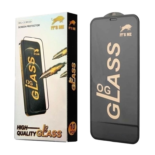 Picture of OG Full Glass Full Glue Tempered Glass for Motorola Moto G52/G71S/G72/G82 - Color: Black